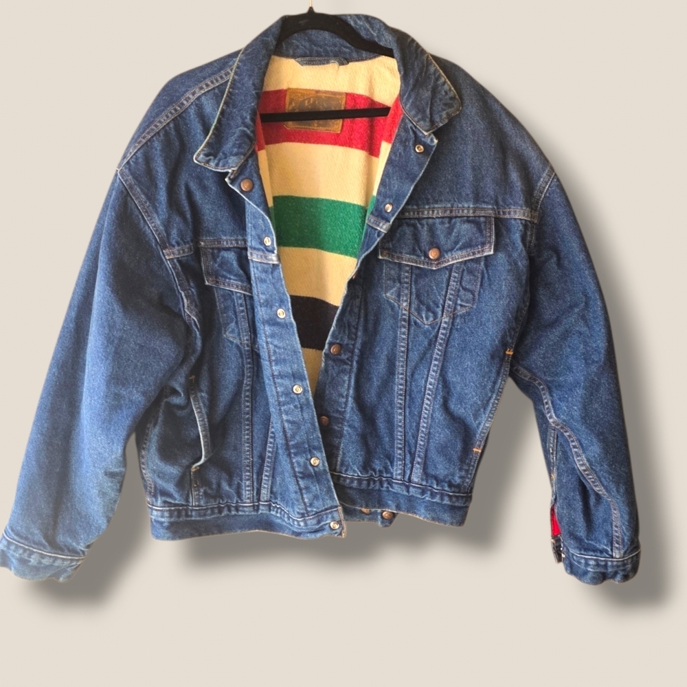 Men's Vintage 80's Levis Rancher Jacket Reversible Blanketed Pattern